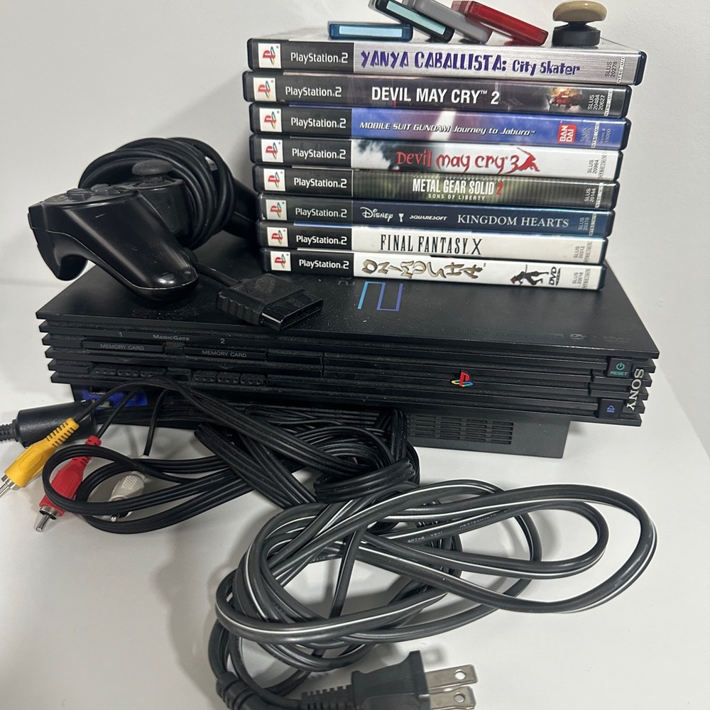 Sony PlayStation 2 Console Bundle with Controller & Games